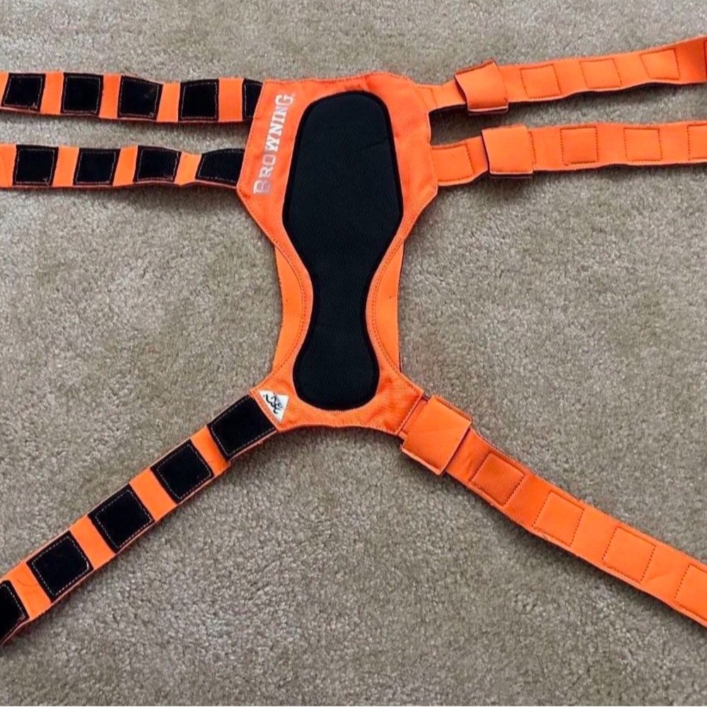 Browning Orange and Black Dog Harness